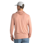 Free Fly Apparel 01. MENS APPAREL - MENS LS SHIRTS - MENS LS HOODY Men's Bamboo Lightweight Hoody ORANGE DUSK