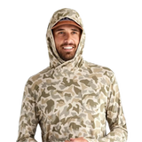 Free Fly Apparel 01. MENS APPAREL - MENS LS SHIRTS - MENS LS HOODY Men's Bamboo Lightweight Hoodie BARRIER ISLAND CAMO