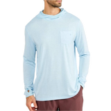 Free Fly Apparel 01. MENS APPAREL - MENS LS SHIRTS - MENS LS HOODY Men's Bamboo Lightweight Hoodie BLUE BIRD