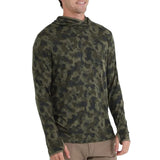 Free Fly Apparel 01. MENS APPAREL - MENS LS SHIRTS - MENS LS HOODY Men's Bamboo Lightweight Hoody MARSHLAND CAMO