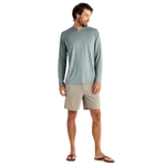 Free Fly Apparel 01. MENS APPAREL - MENS LS SHIRTS - MENS LS ACTIVE Men's Bamboo Lightweight Long Sleeve SLATE