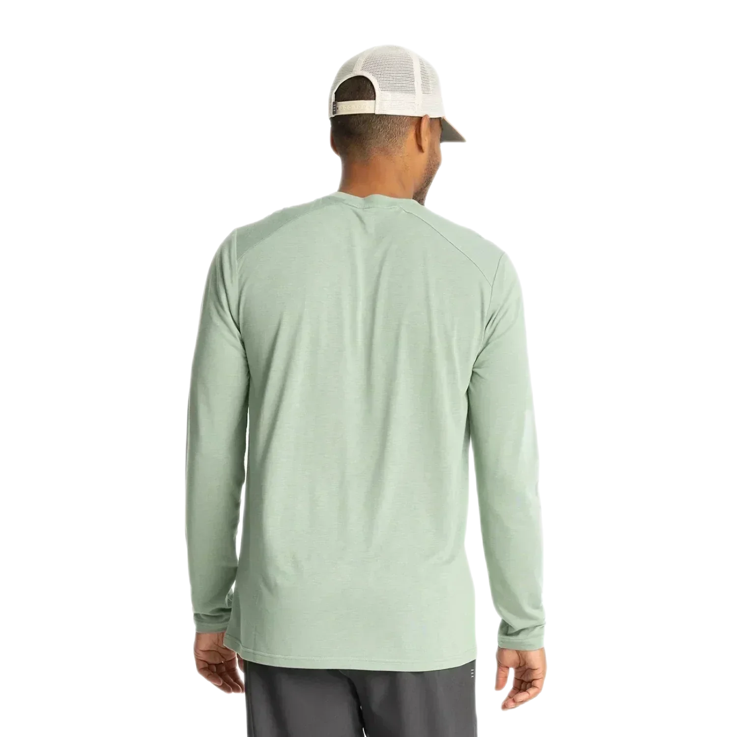 Free Fly Apparel 01. MENS APPAREL - MENS LS SHIRTS - MENS LS ACTIVE Men's Bamboo Lightweight Long Sleeve PALM GREEN