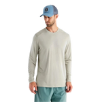 Free Fly Apparel 01. MENS APPAREL - MENS LS SHIRTS - MENS LS ACTIVE Men's Bamboo Lightweight Long Sleeve SANDSTONE