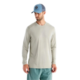 Free Fly Apparel 01. MENS APPAREL - MENS LS SHIRTS - MENS LS ACTIVE Men's Bamboo Lightweight Long Sleeve SANDSTONE