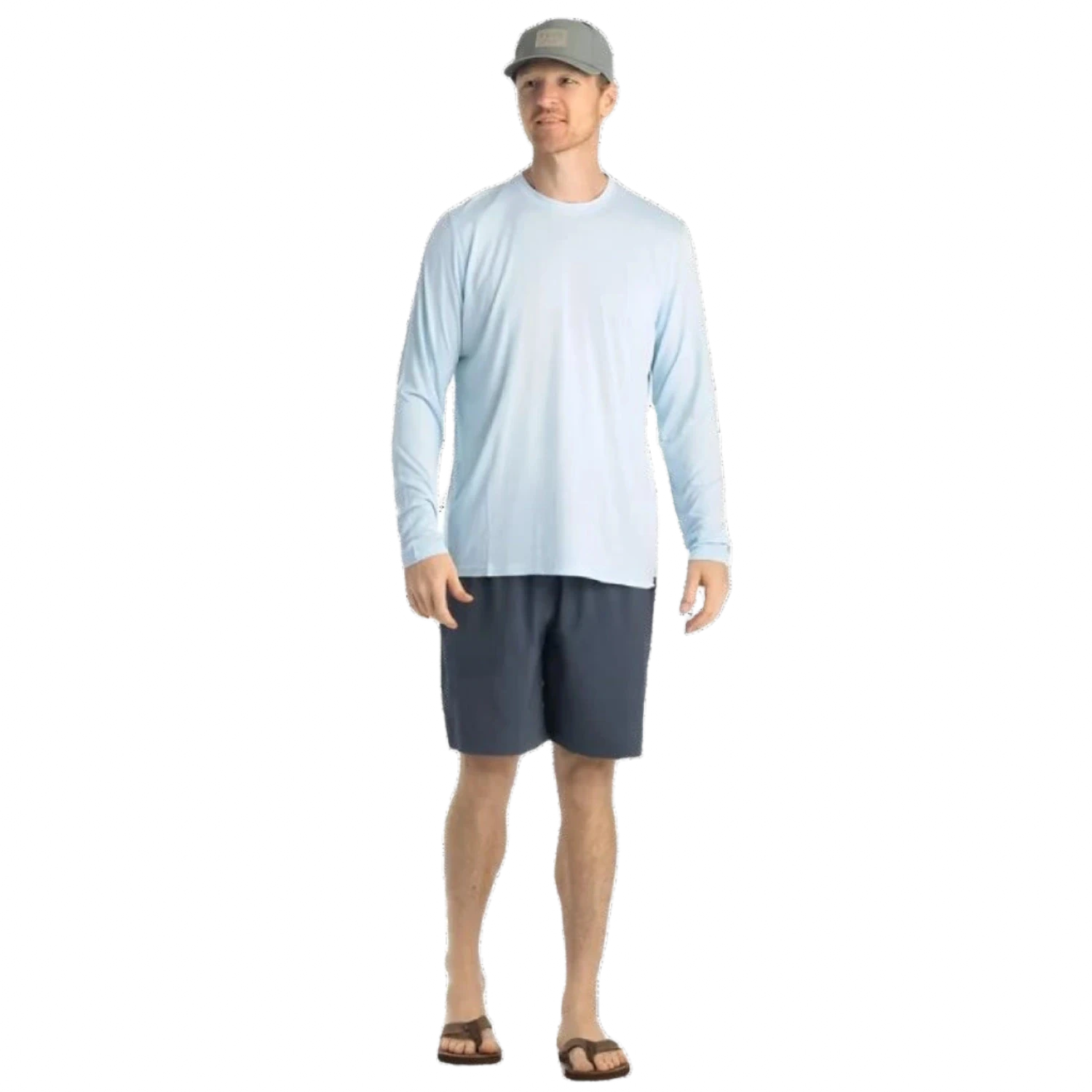 Free Fly Apparel 01. MENS APPAREL - MENS LS SHIRTS - MENS LS ACTIVE Men's Bamboo Lightweight Long Sleeve BLUE BIRD