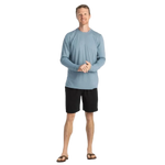 Free Fly Apparel 01. MENS APPAREL - MENS LS SHIRTS - MENS LS ACTIVE Men's Bamboo Lightweight Long Sleeve BLUE FOG