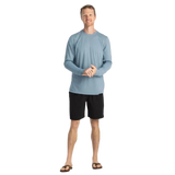 Free Fly Apparel 01. MENS APPAREL - MENS LS SHIRTS - MENS LS ACTIVE Men's Bamboo Lightweight Long Sleeve BLUE FOG