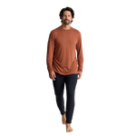 Free Fly Apparel 01. MENS APPAREL - MENS LS SHIRTS - MENS LS ACTIVE Men's Bamboo Lightweight Long Sleeve ADOBE