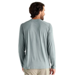 Free Fly Apparel 01. MENS APPAREL - MENS LS SHIRTS - MENS LS ACTIVE Men's Bamboo Lightweight Long Sleeve SLATE