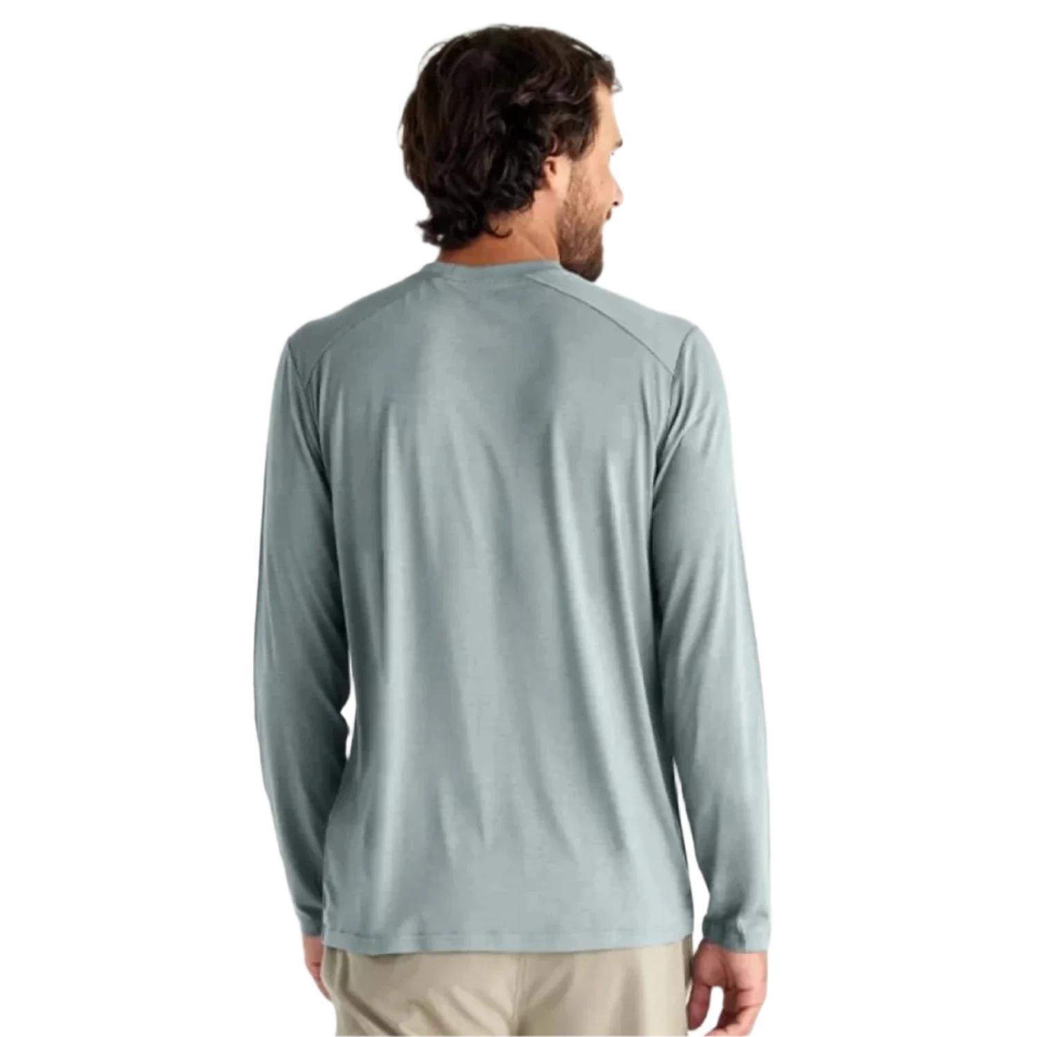 Free Fly Apparel 01. MENS APPAREL - MENS LS SHIRTS - MENS LS ACTIVE Men's Bamboo Lightweight Long Sleeve SLATE