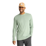 Free Fly Apparel 01. MENS APPAREL - MENS LS SHIRTS - MENS LS ACTIVE Men's Bamboo Lightweight Long Sleeve PALM GREEN