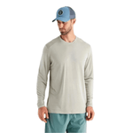 Free Fly Apparel 01. MENS APPAREL - MENS LS SHIRTS - MENS LS ACTIVE Men's Bamboo Lightweight Long Sleeve SANDSTONE