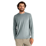 Free Fly Apparel 01. MENS APPAREL - MENS LS SHIRTS - MENS LS ACTIVE Men's Bamboo Lightweight Long Sleeve SLATE