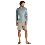 Free Fly Apparel 01. MENS APPAREL - MENS LS SHIRTS - MENS LS ACTIVE Men's Bamboo Lightweight Long Sleeve SLATE