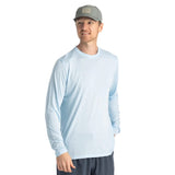 Free Fly Apparel 01. MENS APPAREL - MENS LS SHIRTS - MENS LS ACTIVE Men's Bamboo Lightweight Long Sleeve BLUE BIRD