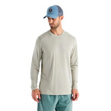 Free Fly Apparel 01. MENS APPAREL - MENS LS SHIRTS - MENS LS ACTIVE Men's Bamboo Lightweight Long Sleeve SANDSTONE