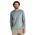 Free Fly Apparel 01. MENS APPAREL - MENS LS SHIRTS - MENS LS ACTIVE Men's Bamboo Lightweight Long Sleeve SLATE