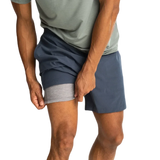 Free Fly Apparel 01. MENS APPAREL - MENS SHORTS - MENS SHORTS ACTIVE Men's Bamboo-Lined Active Breeze Short - 5.5 in BLUE DUSK II