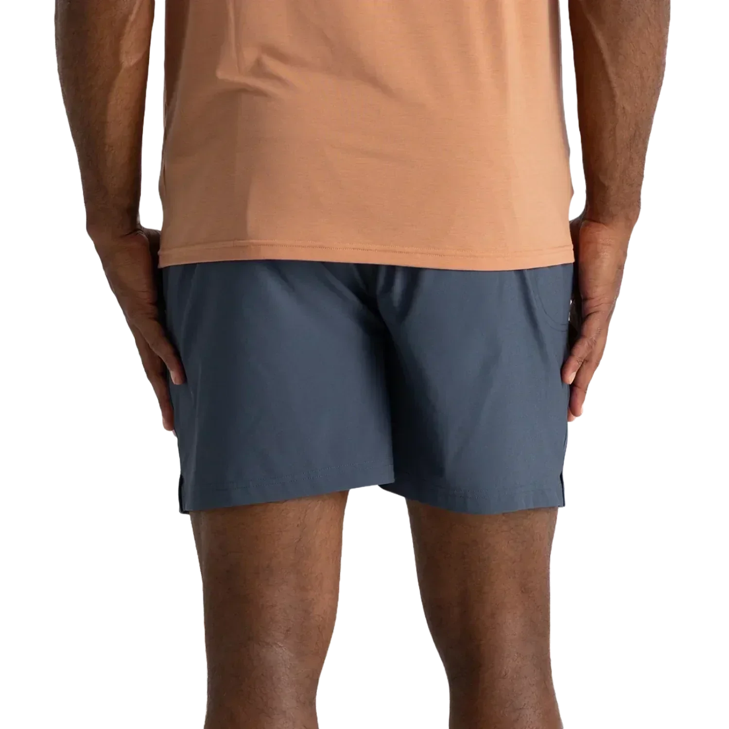 Free Fly Apparel 01. MENS APPAREL - MENS SHORTS - MENS SHORTS ACTIVE Men's Bamboo-Lined Active Breeze Short - 5.5 in BLUE DUSK II