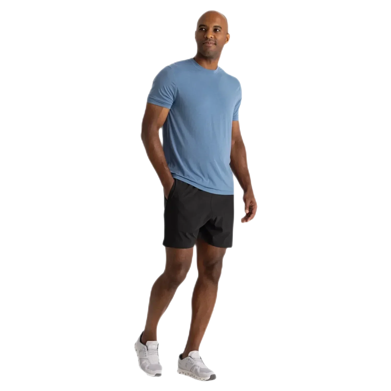 Free Fly Apparel 01. MENS APPAREL - MENS SHORTS - MENS SHORTS ACTIVE Men's Bamboo-Lined Active Breeze Short - 5.5 in BLACK