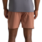 Free Fly Apparel 01. MENS APPAREL - MENS SHORTS - MENS SHORTS ACTIVE Men's Bamboo-Lined Active Breeze Short - 7 in BALTIC AMBER