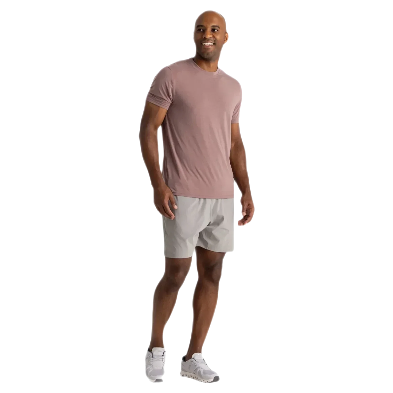 Free Fly Apparel 01. MENS APPAREL - MENS SHORTS - MENS SHORTS ACTIVE Men's Bamboo-Lined Active Breeze Short - 7 in CEMENT