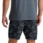 Free Fly Apparel 01. MENS APPAREL - MENS SHORTS - MENS SHORTS ACTIVE Men's Bamboo-Lined Active Breeze Short - 7 in SEASMOKE CAMO - BLACK