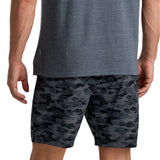 Free Fly Apparel 01. MENS APPAREL - MENS SHORTS - MENS SHORTS ACTIVE Men's Bamboo-Lined Active Breeze Short - 7 in SEASMOKE CAMO - BLACK