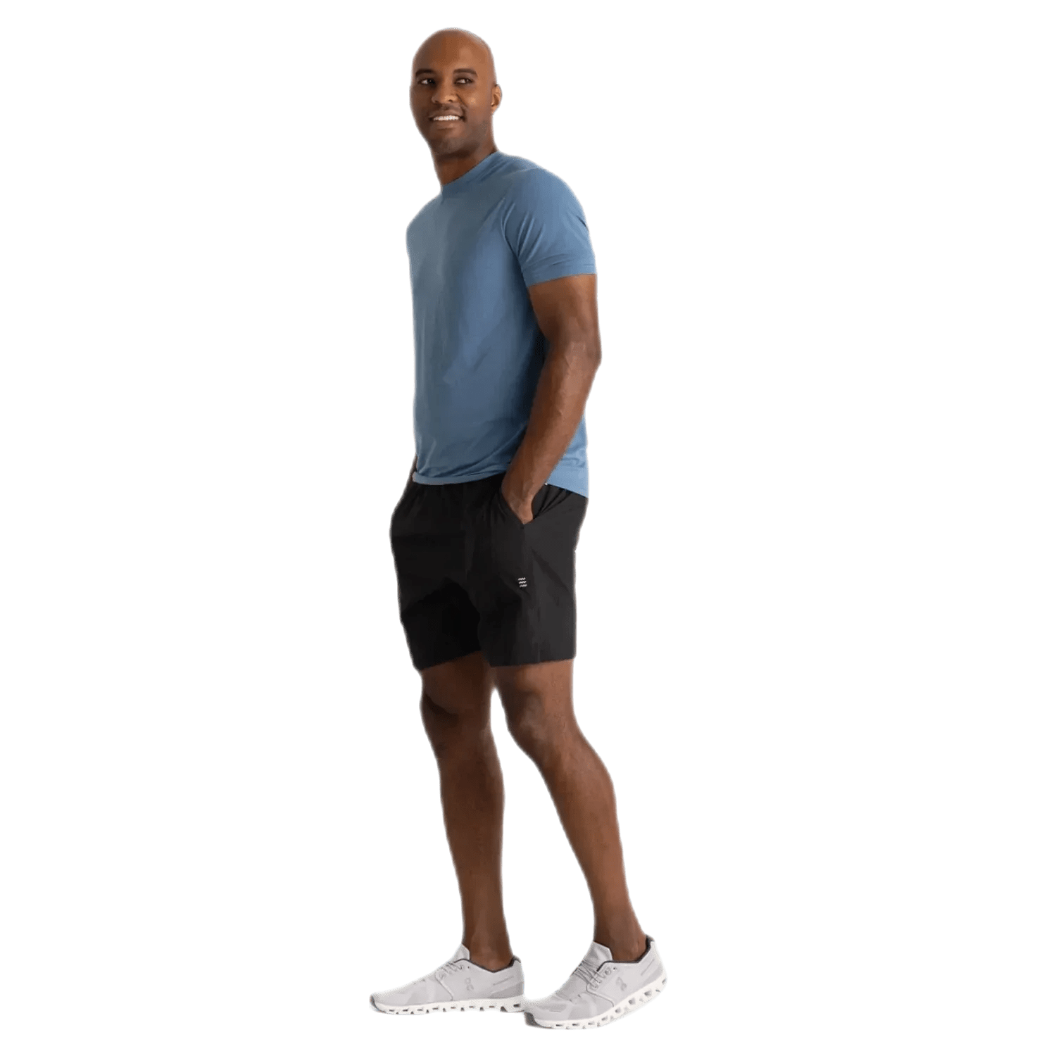 Free Fly Apparel 01. MENS APPAREL - MENS SHORTS - MENS SHORTS ACTIVE Men's Bamboo-Lined Active Breeze Short - 7 in BLACK