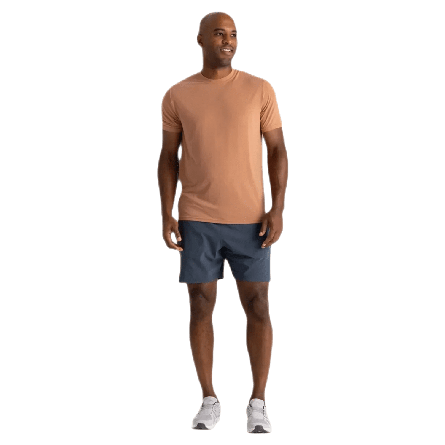 Free Fly Apparel 01. MENS APPAREL - MENS SHORTS - MENS SHORTS ACTIVE Men's Bamboo-Lined Active Breeze Short - 7 in BLUE DUSK II