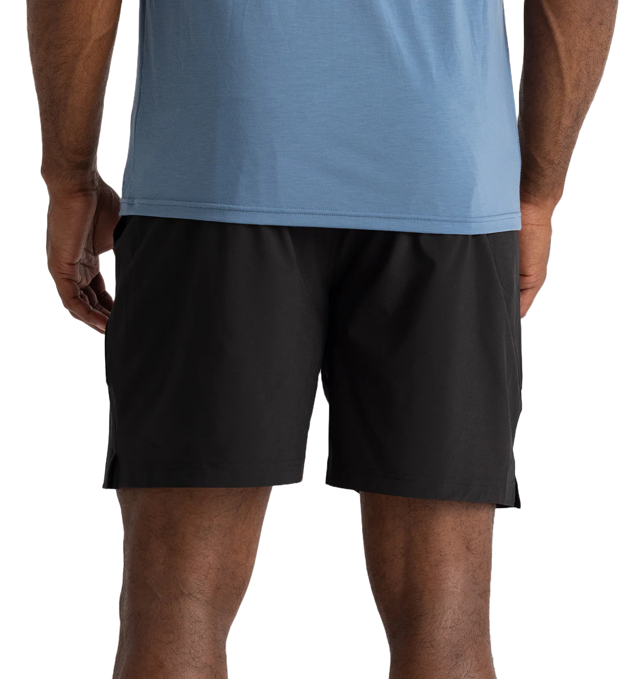 Free Fly Apparel 01. MENS APPAREL - MENS SHORTS - MENS SHORTS ACTIVE Men's Bamboo-Lined Active Breeze Short - 7 in BLACK