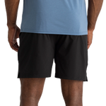 Free Fly Apparel 01. MENS APPAREL - MENS SHORTS - MENS SHORTS ACTIVE Men's Bamboo-Lined Active Breeze Short - 7 in BLACK