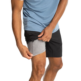 Free Fly Apparel 01. MENS APPAREL - MENS SHORTS - MENS SHORTS ACTIVE Men's Bamboo-Lined Active Breeze Short - 7 in BLACK