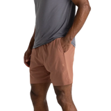 Free Fly Apparel 01. MENS APPAREL - MENS SHORTS - MENS SHORTS ACTIVE Men's Bamboo-Lined Active Breeze Short - 7 in BALTIC AMBER