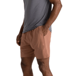 Free Fly Apparel 01. MENS APPAREL - MENS SHORTS - MENS SHORTS ACTIVE Men's Bamboo-Lined Active Breeze Short - 7 in BALTIC AMBER
