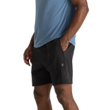 Free Fly Apparel 01. MENS APPAREL - MENS SHORTS - MENS SHORTS ACTIVE Men's Bamboo-Lined Active Breeze Short - 7 in BLACK