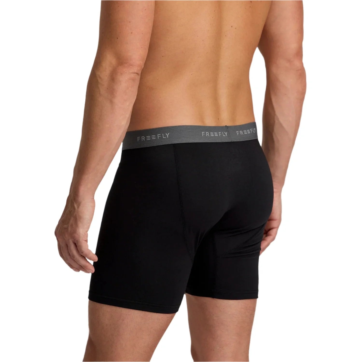 Free Fly Apparel 01. MENS APPAREL - MENS UNDERWEAR - MENS UNDERWEAR Men's Bamboo Motion Boxer Brief STORMY SEA