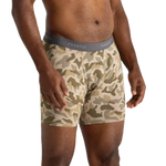 Free Fly Apparel 01. MENS APPAREL - MENS UNDERWEAR - MENS UNDERWEAR Men's Bamboo Motion Boxer Brief BARRIER ISLAND CAMO