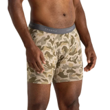 Free Fly Apparel 01. MENS APPAREL - MENS UNDERWEAR - MENS UNDERWEAR Men's Bamboo Motion Boxer Brief BARRIER ISLAND CAMO