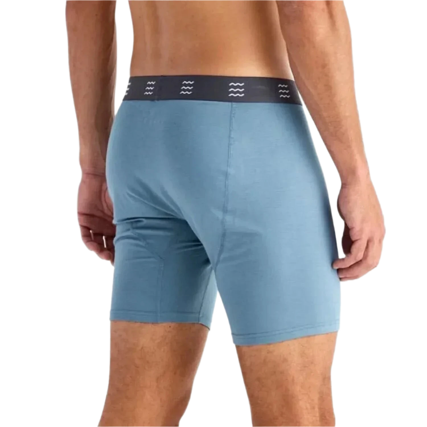 Free Fly Apparel 01. MENS APPAREL - MENS UNDERWEAR - MENS UNDERWEAR Men's Bamboo Motion Boxer Brief STORMY SEA