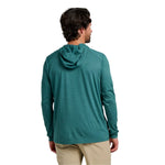 Free Fly Apparel 01. MENS APPAREL - MENS LS SHIRTS - MENS LS HOODY Men's Bamboo Shade Hoody HEATHER SEA PINE