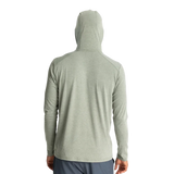 Free Fly Apparel 01. MENS APPAREL - MENS LS SHIRTS - MENS LS HOODY Men's Bamboo Shade Hoody HEATHER AGAVE GREEN