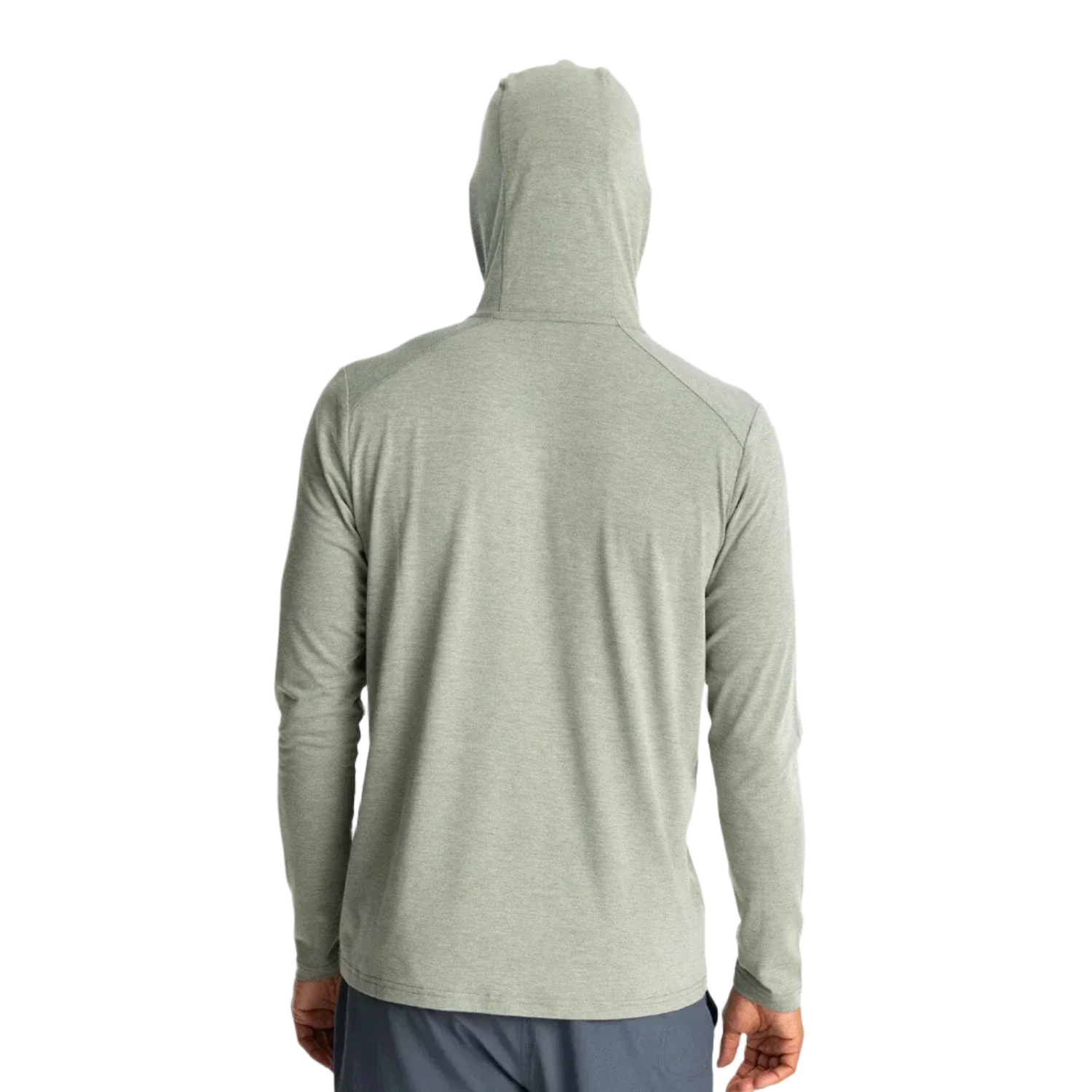 Free Fly Apparel 01. MENS APPAREL - MENS LS SHIRTS - MENS LS HOODY Men's Bamboo Shade Hoody HEATHER AGAVE GREEN