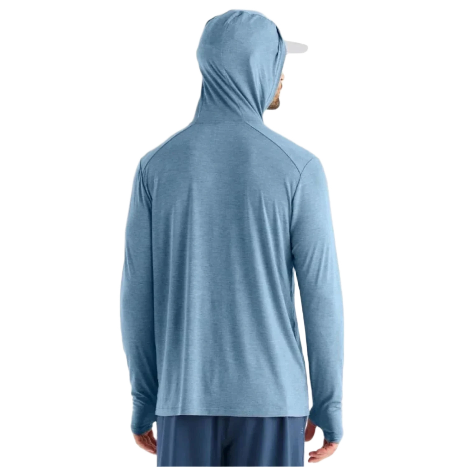 Free Fly Apparel 01. MENS APPAREL - MENS LS SHIRTS - MENS LS HOODY Men's Bamboo Shade Hoody HEATHER SLATE BLUE