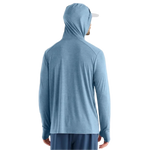 Free Fly Apparel 01. MENS APPAREL - MENS LS SHIRTS - MENS LS HOODY Men's Bamboo Shade Hoody HEATHER SLATE BLUE