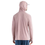 Free Fly Apparel 01. MENS APPAREL - MENS LS SHIRTS - MENS LS HOODY Men's Bamboo Shade Hoody HEATHER ADOBE RED