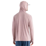 Free Fly Apparel 01. MENS APPAREL - MENS LS SHIRTS - MENS LS HOODY Men's Bamboo Shade Hoody HEATHER ADOBE RED