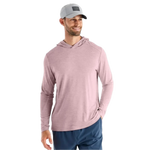 Free Fly Apparel 01. MENS APPAREL - MENS LS SHIRTS - MENS LS HOODY Men's Bamboo Shade Hoody HEATHER ADOBE RED