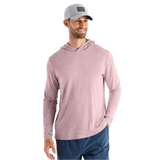 Free Fly Apparel 01. MENS APPAREL - MENS LS SHIRTS - MENS LS HOODY Men's Bamboo Shade Hoody HEATHER ADOBE RED