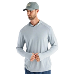 Free Fly Apparel 01. MENS APPAREL - MENS LS SHIRTS - MENS LS HOODY Men's Bamboo Shade Hoody HEATHER ASPEN GREY